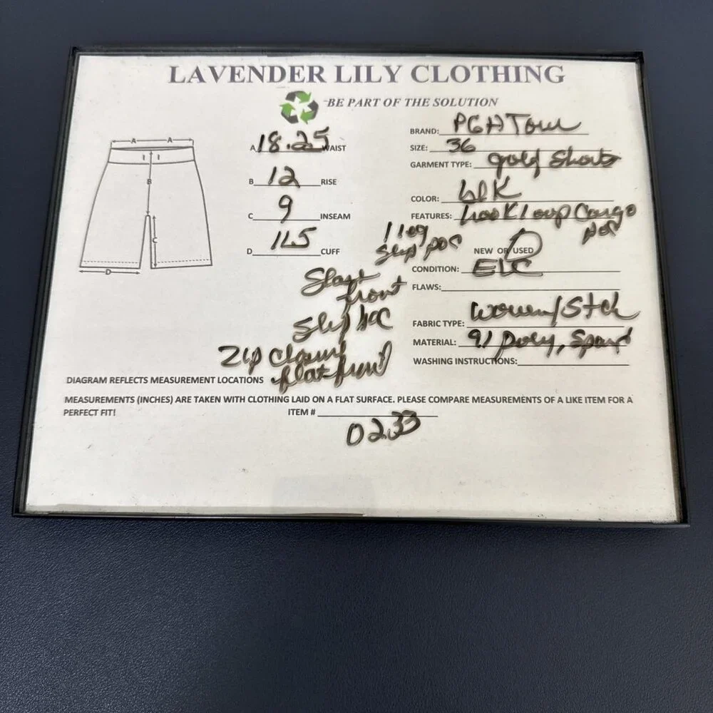 PGA Tour Men's 36 Golf‎ Shorts 9